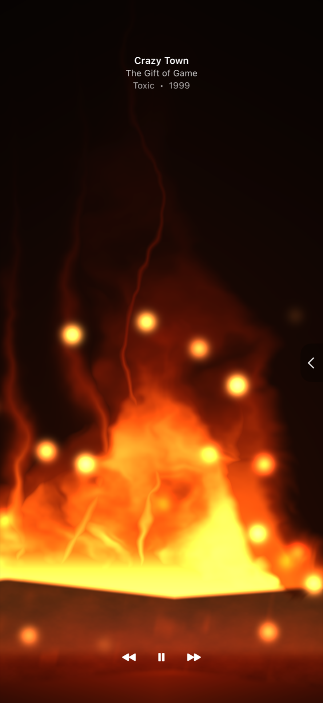 Oort fire audio visualizer