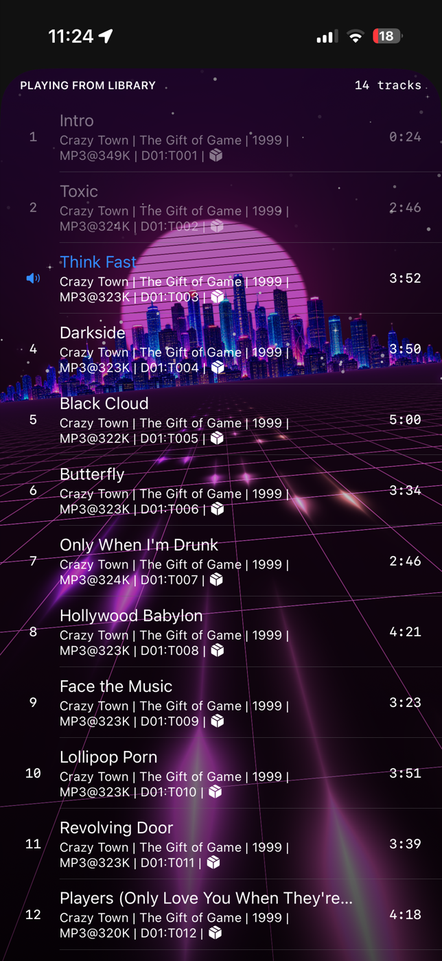 Oort playback queue